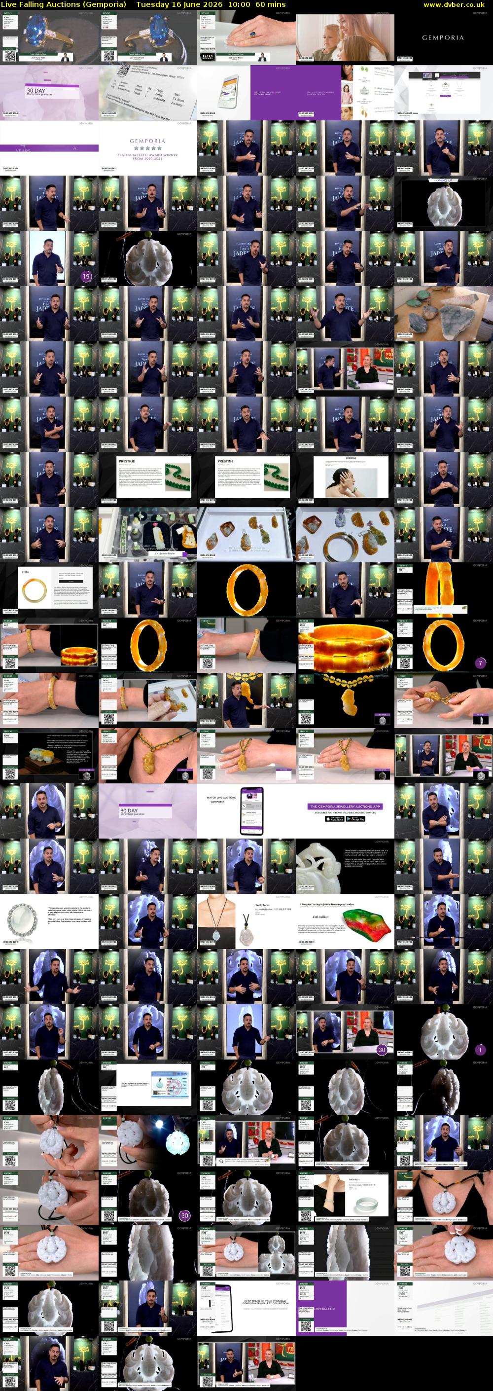 Live Falling Auctions (Gemporia) Tuesday 16 June 2026 10:00 - 11:00
