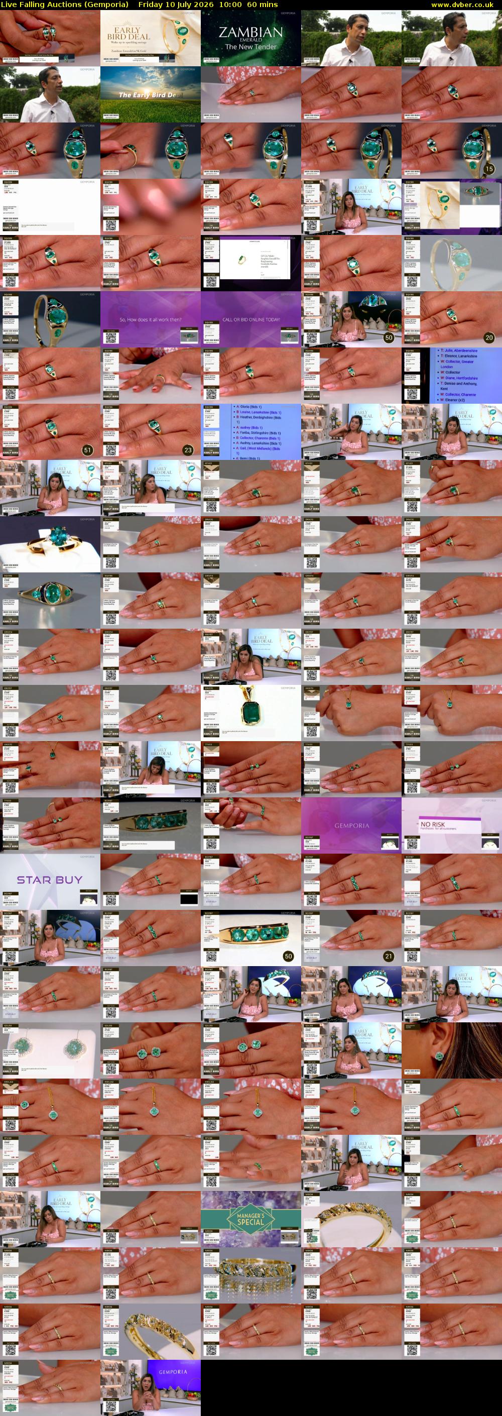 Live Falling Auctions (Gemporia) Friday 10 July 2026 10:00 - 11:00
