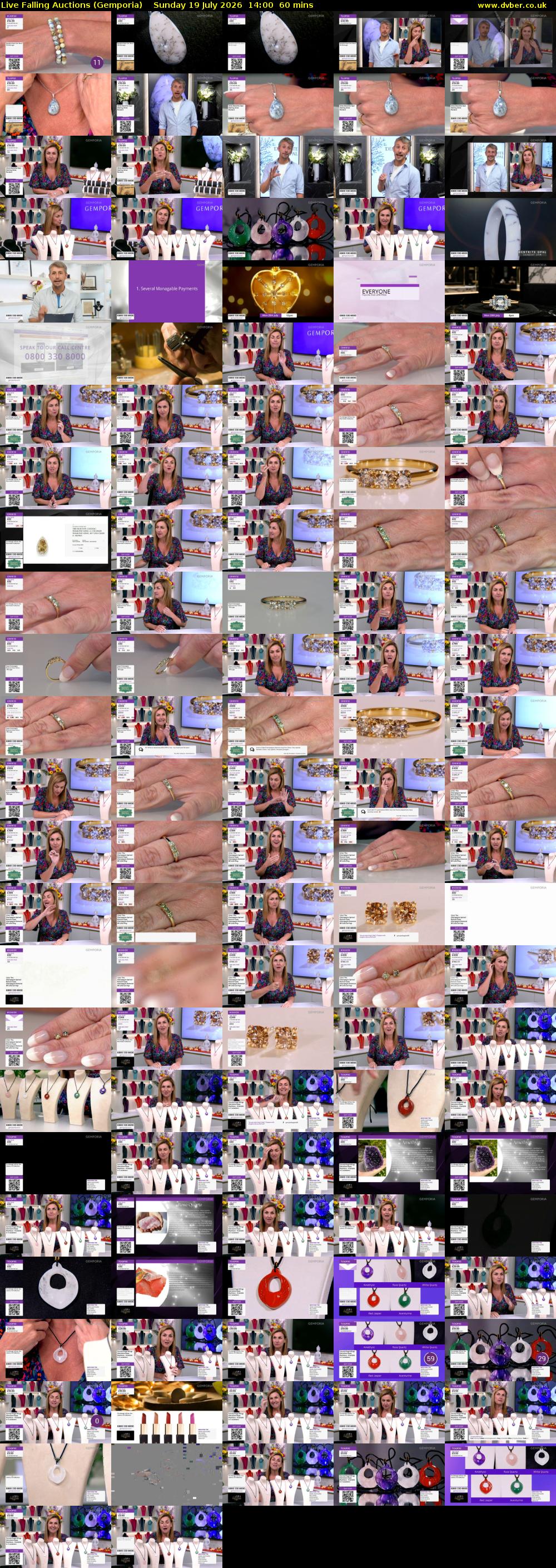 Live Falling Auctions (Gemporia) Sunday 19 July 2026 14:00 - 15:00