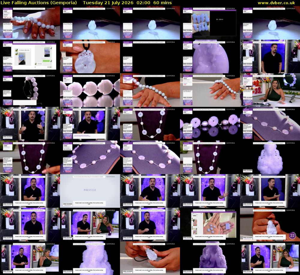 Live Falling Auctions (Gemporia) Tuesday 21 July 2026 02:00 - 03:00