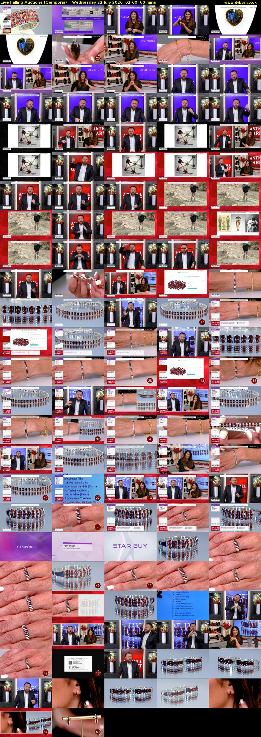 Live Falling Auctions (Gemporia) Wednesday 22 July 2026 02:00 - 03:00