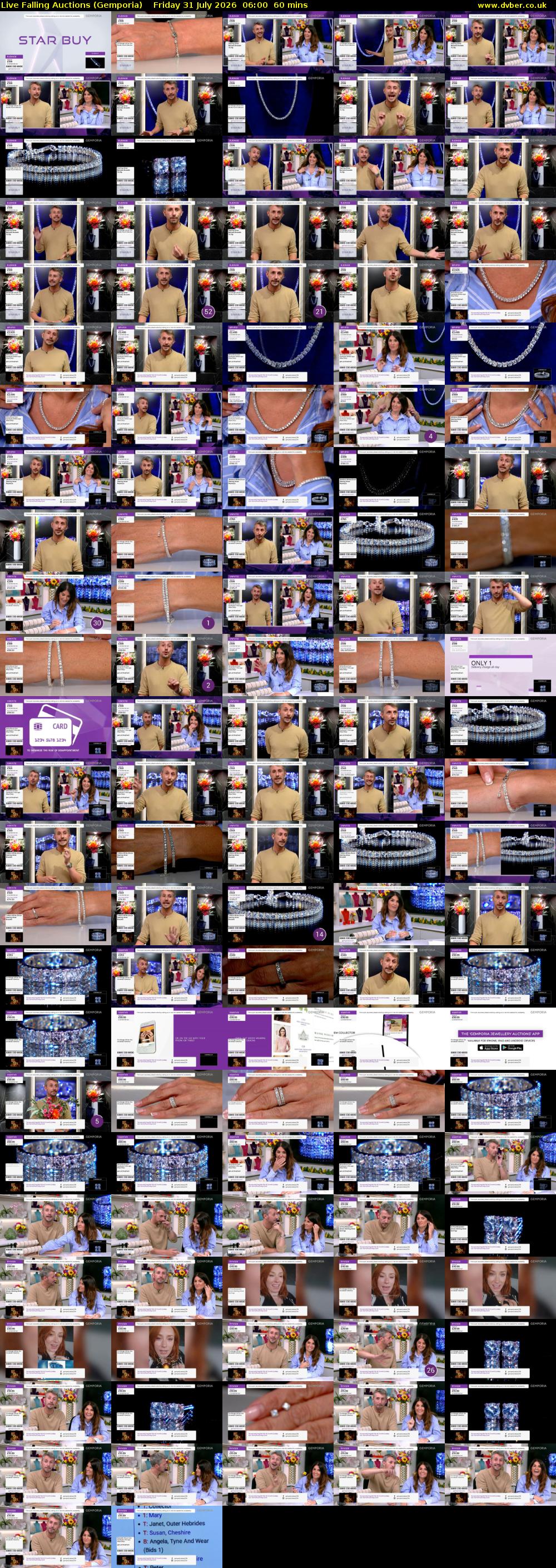Live Falling Auctions (Gemporia) Friday 31 July 2026 06:00 - 07:00