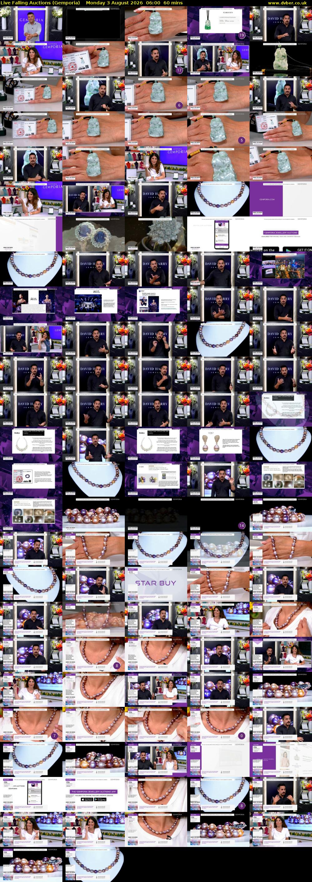 Live Falling Auctions (Gemporia) Monday 3 August 2026 06:00 - 07:00