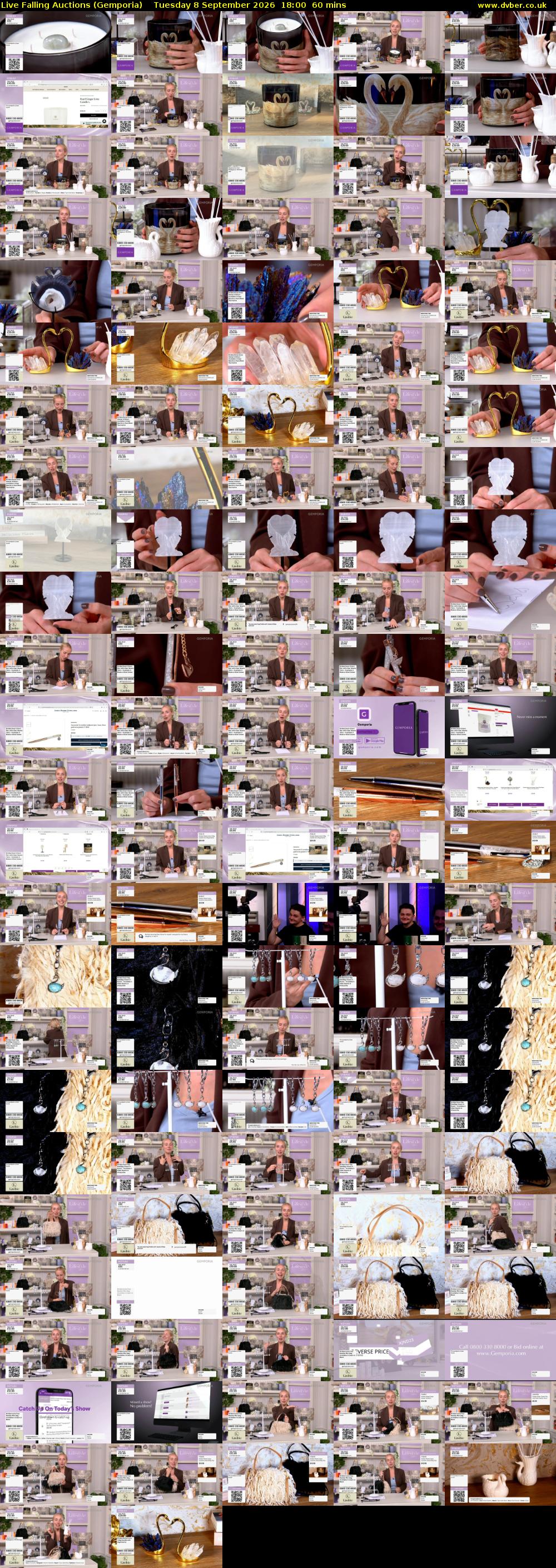 Live Falling Auctions (Gemporia) Tuesday 8 September 2026 18:00 - 19:00