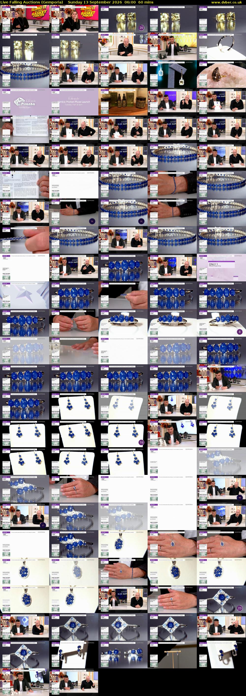 Live Falling Auctions (Gemporia) Sunday 13 September 2026 06:00 - 07:00