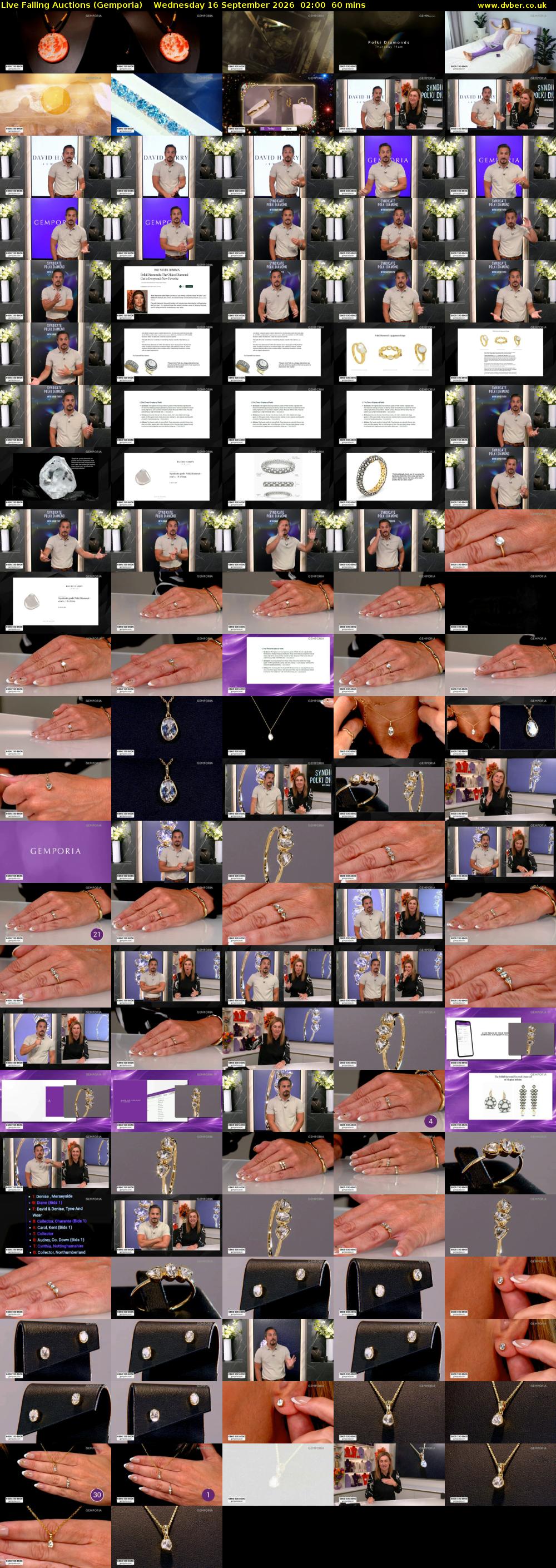 Live Falling Auctions (Gemporia) Wednesday 16 September 2026 02:00 - 03:00