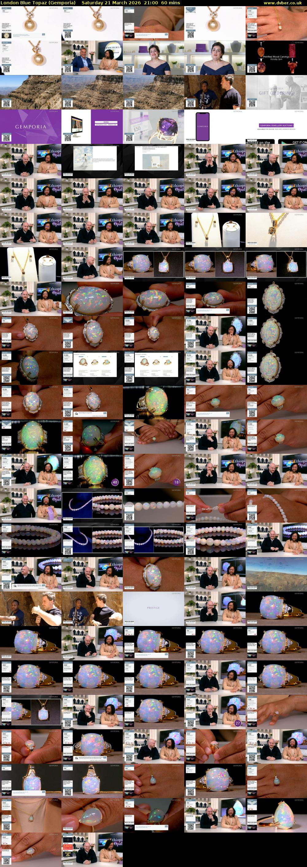 London Blue Topaz (Gemporia) Saturday 21 March 2026 21:00 - 22:00