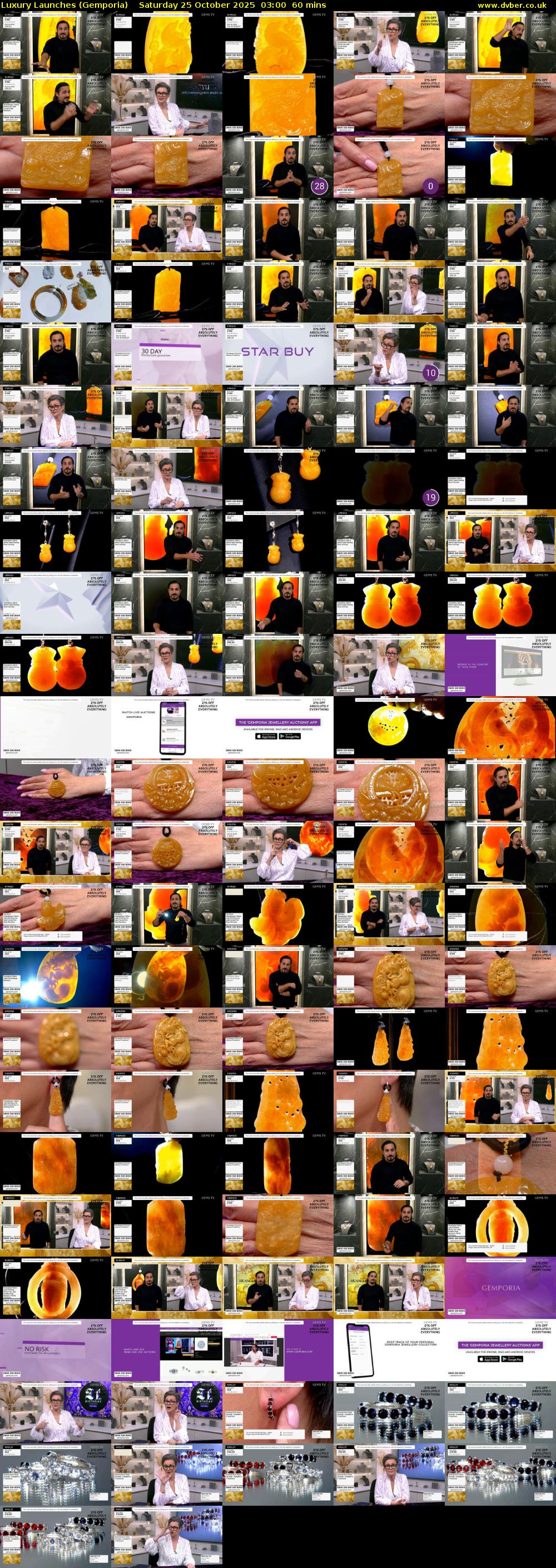 Luxury Launches (Gemporia) Saturday 25 October 2025 03:00 - 04:00