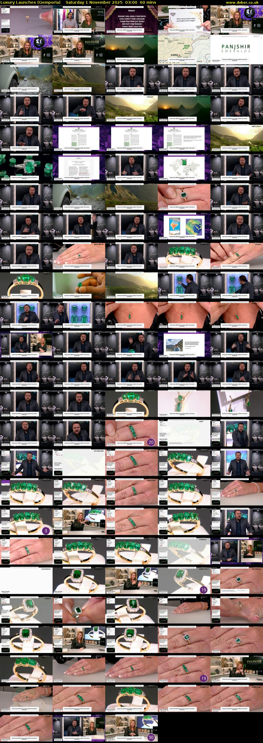 Luxury Launches (Gemporia) Saturday 1 November 2025 03:00 - 04:00