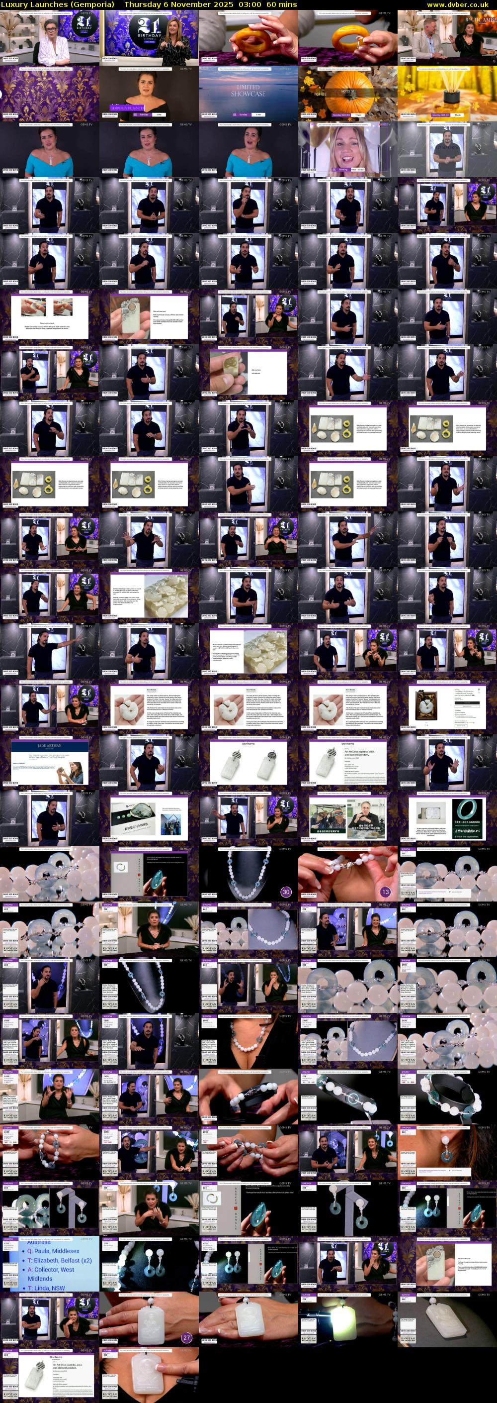 Luxury Launches (Gemporia) Thursday 6 November 2025 03:00 - 04:00
