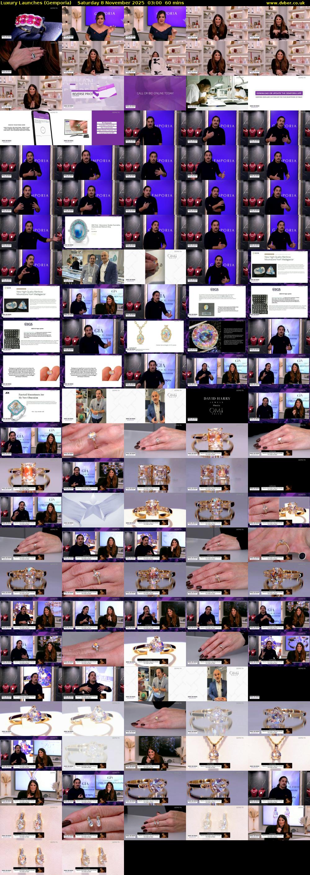 Luxury Launches (Gemporia) Saturday 8 November 2025 03:00 - 04:00