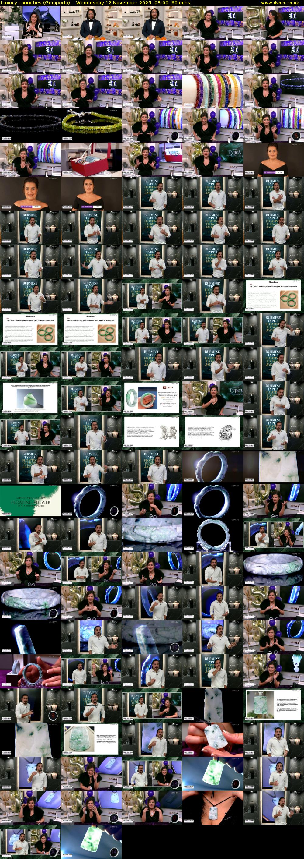 Luxury Launches (Gemporia) Wednesday 12 November 2025 03:00 - 04:00