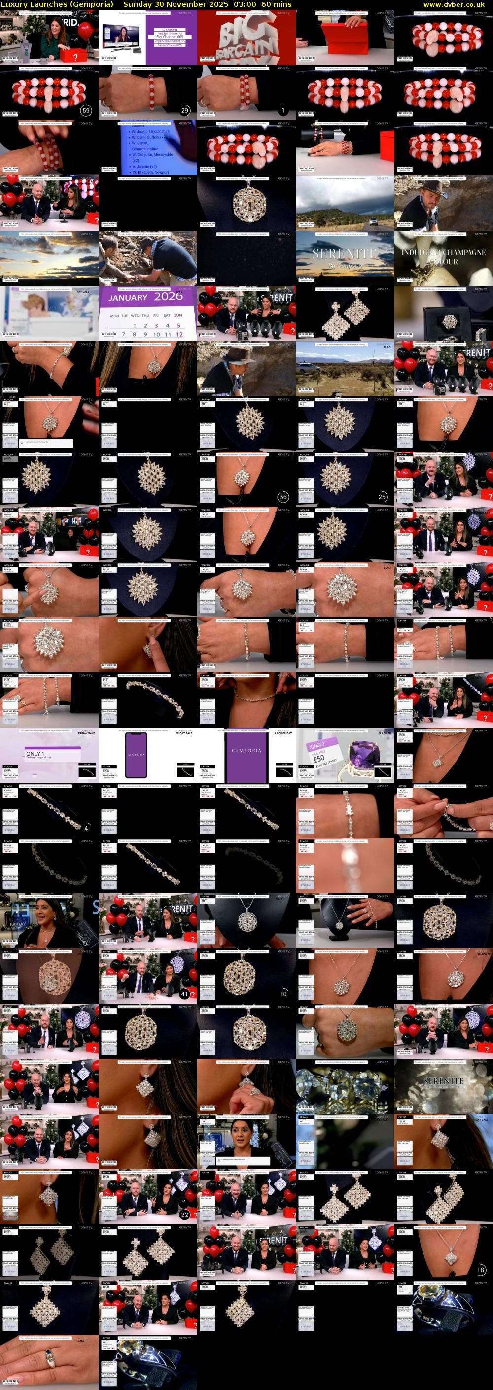 Luxury Launches (Gemporia) Sunday 30 November 2025 03:00 - 04:00