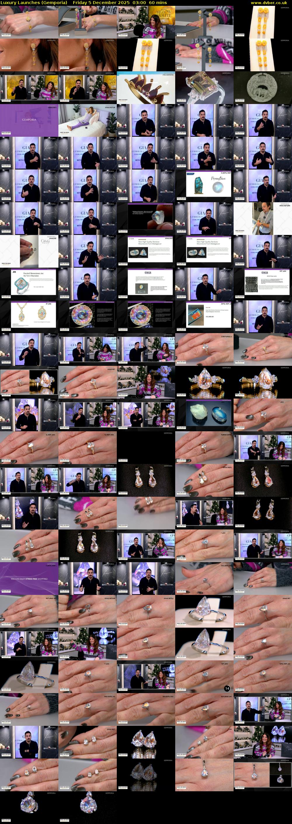 Luxury Launches (Gemporia) Friday 5 December 2025 03:00 - 04:00