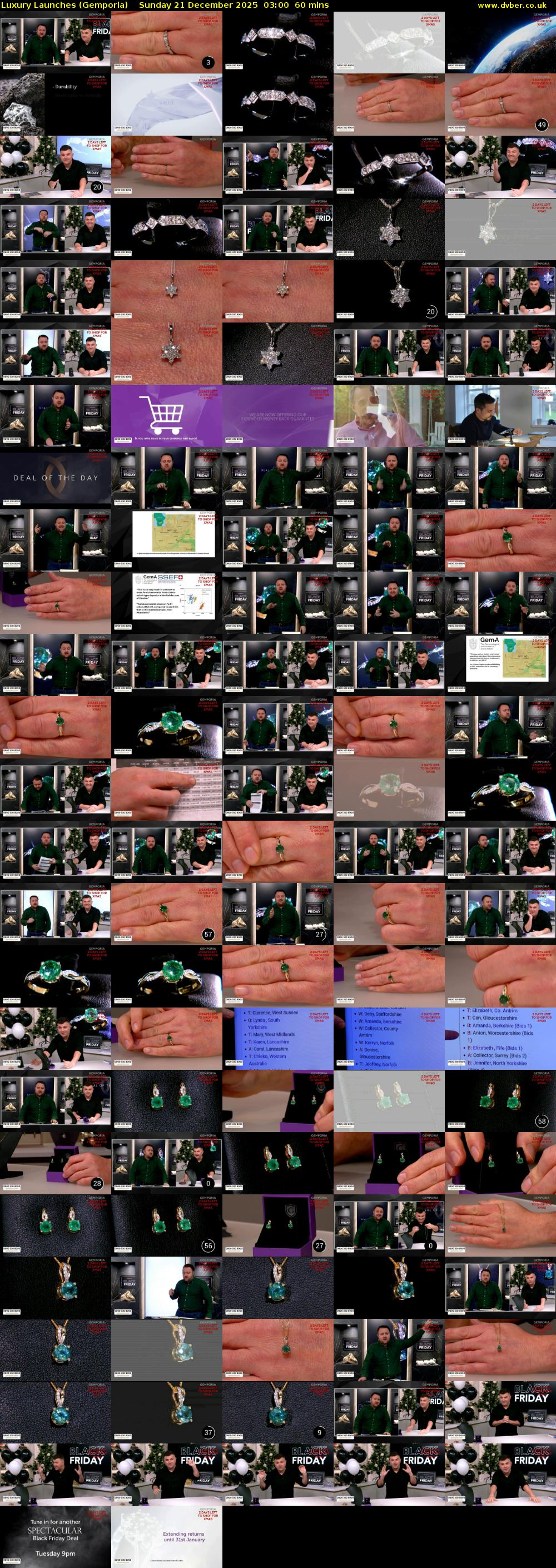 Luxury Launches (Gemporia) Sunday 21 December 2025 03:00 - 04:00