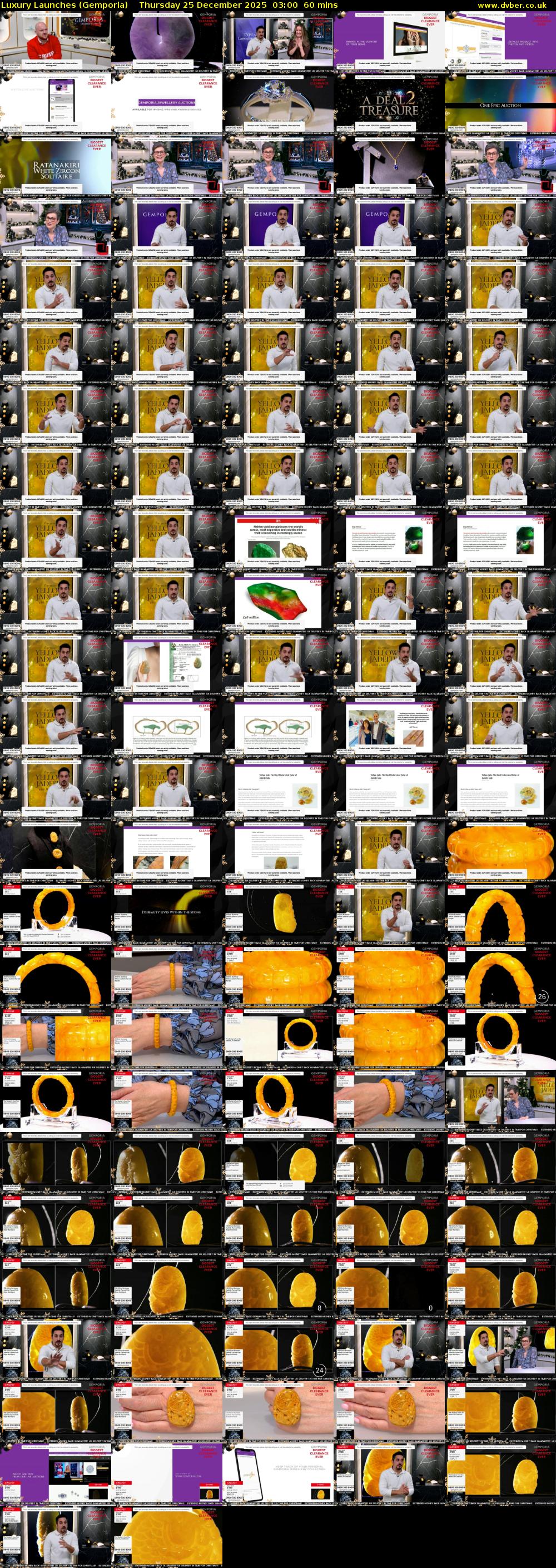 Luxury Launches (Gemporia) Thursday 25 December 2025 03:00 - 04:00