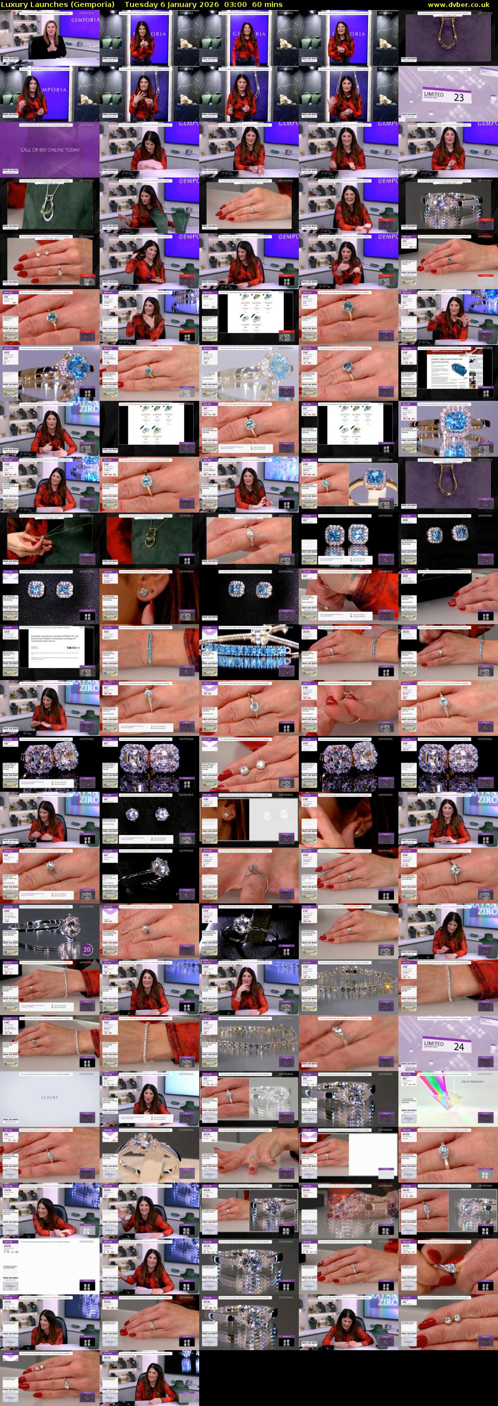 Luxury Launches (Gemporia) Tuesday 6 January 2026 03:00 - 04:00