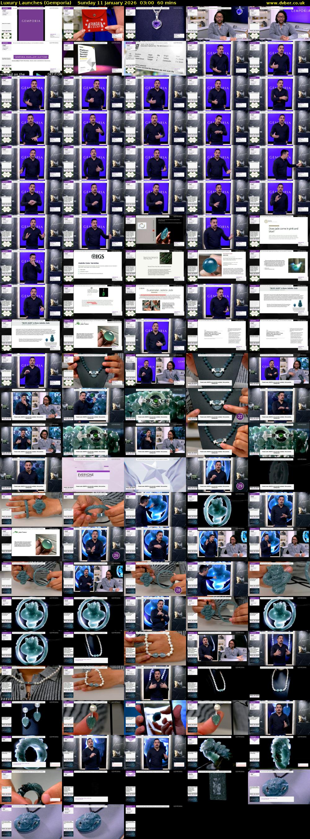 Luxury Launches (Gemporia) Sunday 11 January 2026 03:00 - 04:00