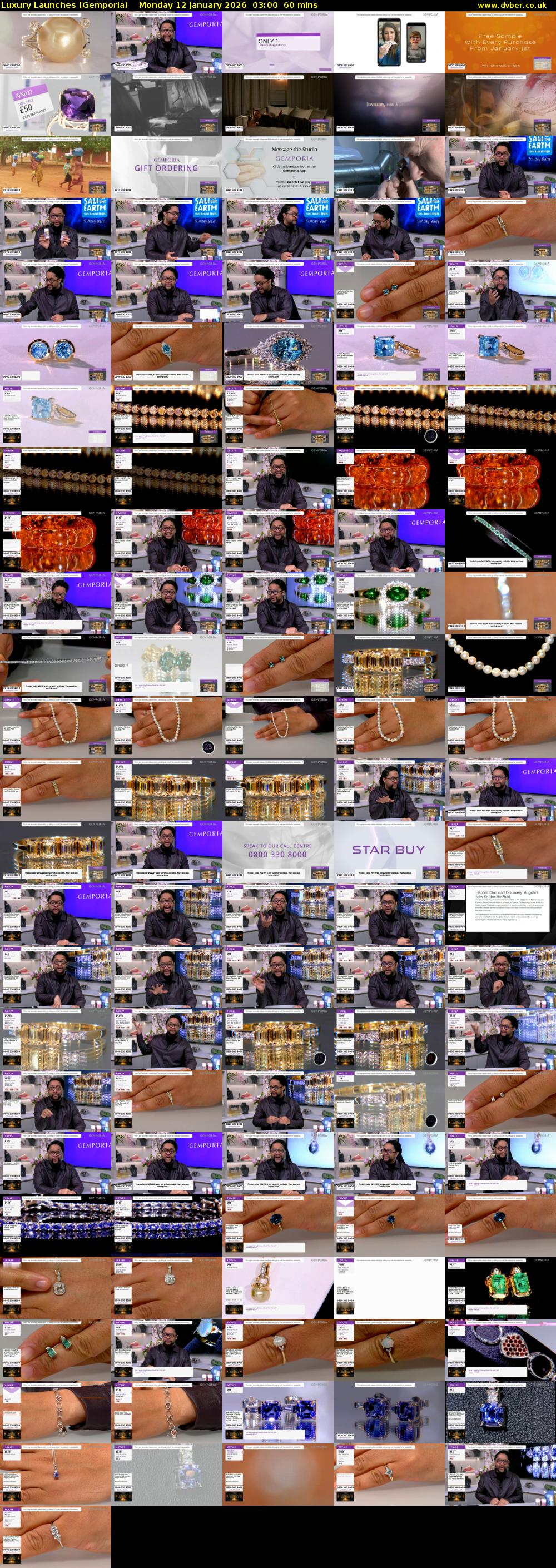 Luxury Launches (Gemporia) Monday 12 January 2026 03:00 - 04:00