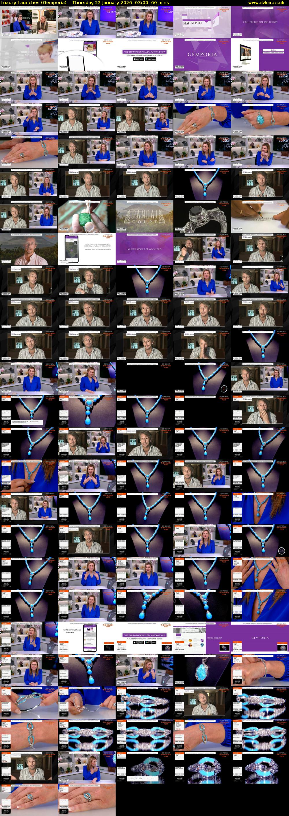 Luxury Launches (Gemporia) Thursday 22 January 2026 03:00 - 04:00