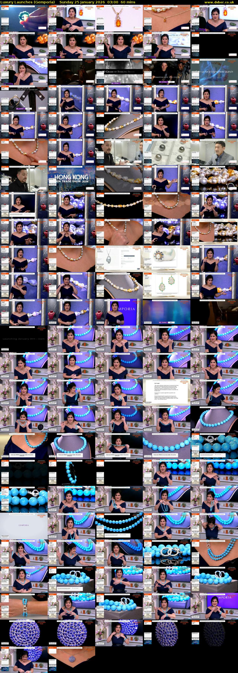 Luxury Launches (Gemporia) Sunday 25 January 2026 03:00 - 04:00