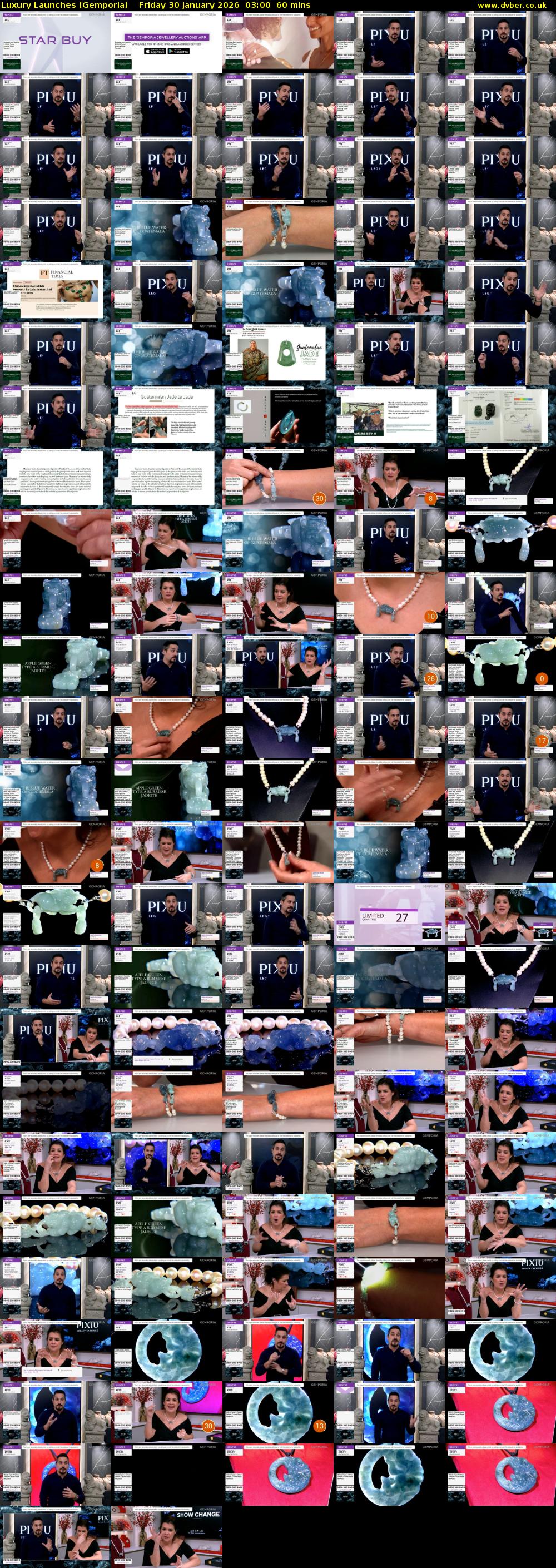 Luxury Launches (Gemporia) Friday 30 January 2026 03:00 - 04:00