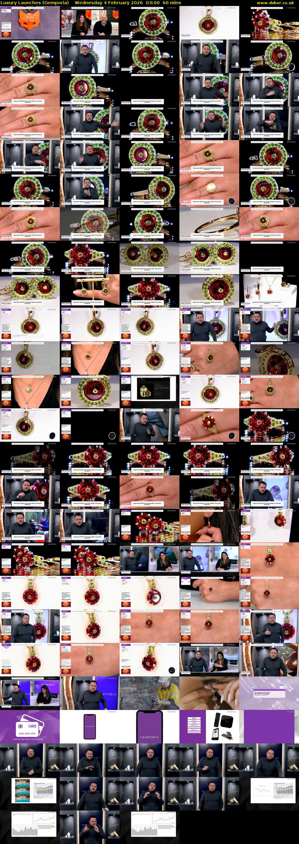 Luxury Launches (Gemporia) Wednesday 4 February 2026 03:00 - 04:00