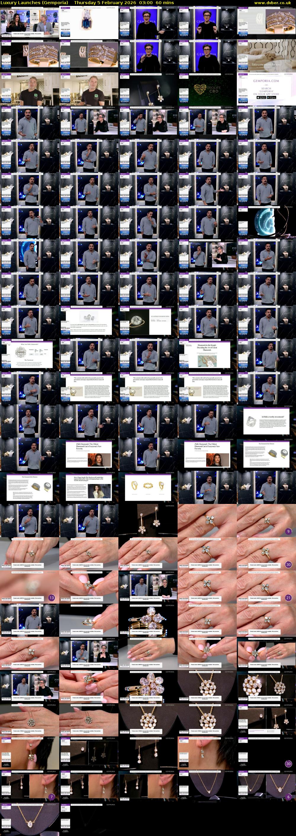 Luxury Launches (Gemporia) Thursday 5 February 2026 03:00 - 04:00