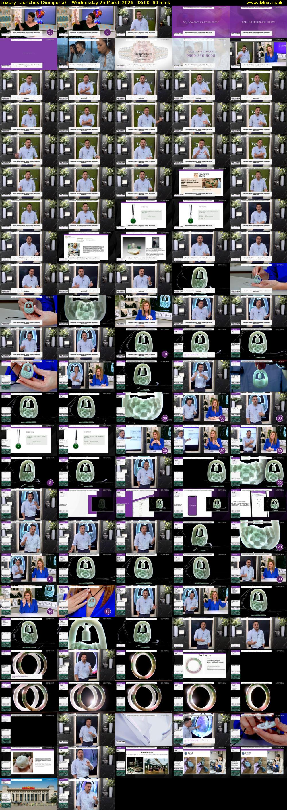 Luxury Launches (Gemporia) Wednesday 25 March 2026 03:00 - 04:00