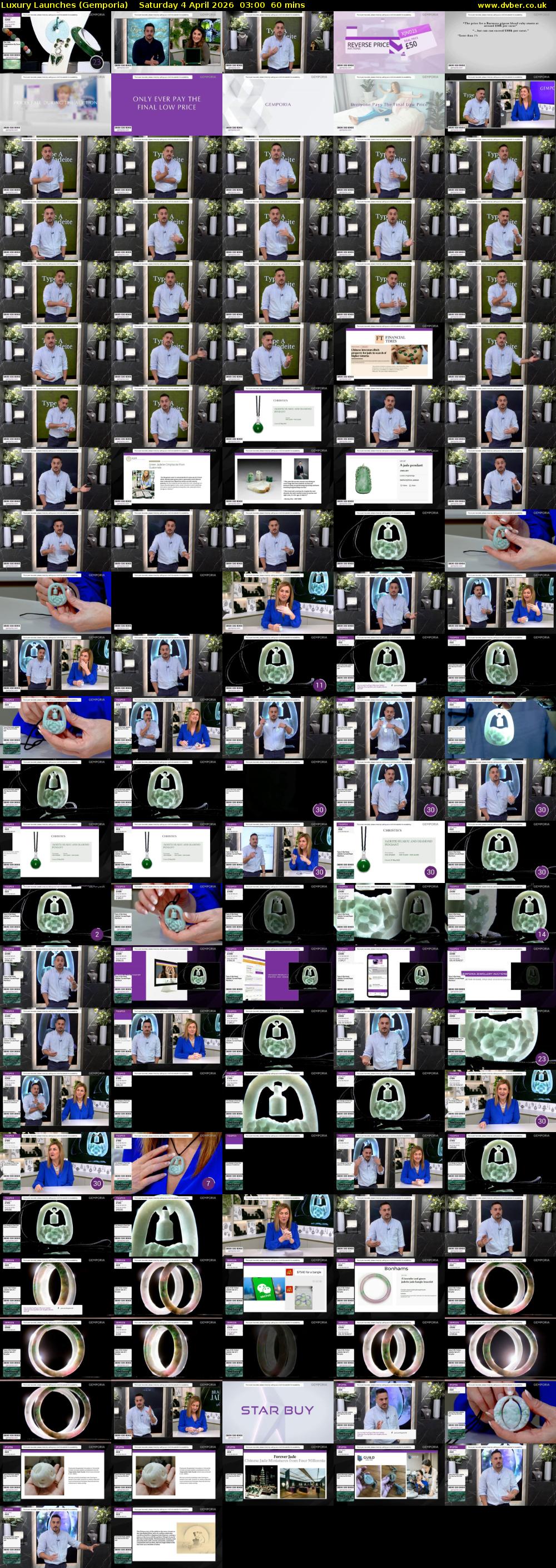 Luxury Launches (Gemporia) Saturday 4 April 2026 03:00 - 04:00