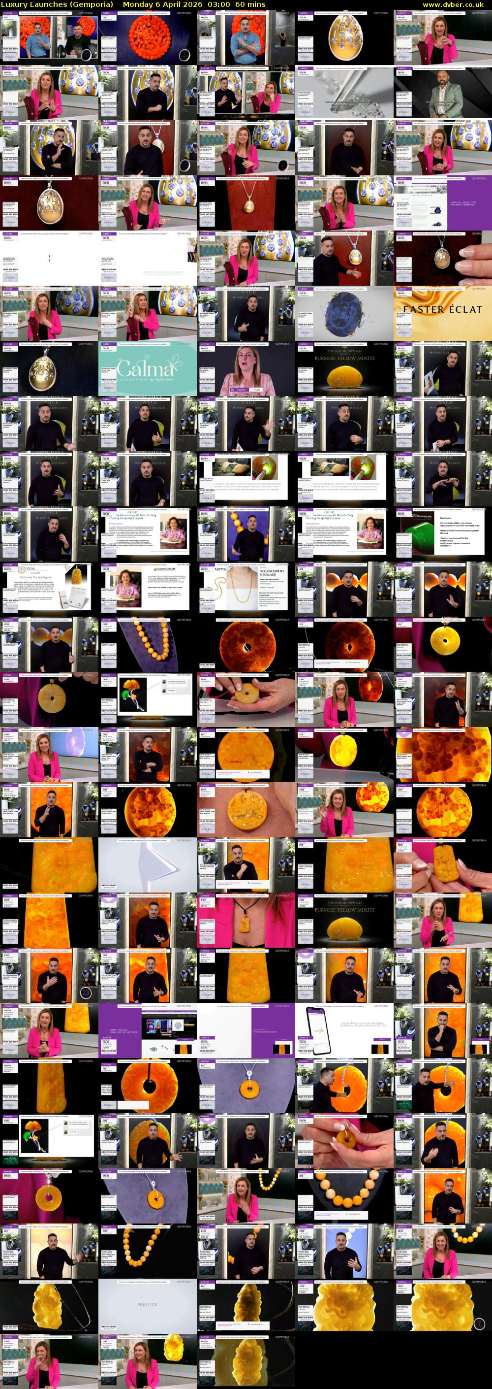 Luxury Launches (Gemporia) Monday 6 April 2026 03:00 - 04:00