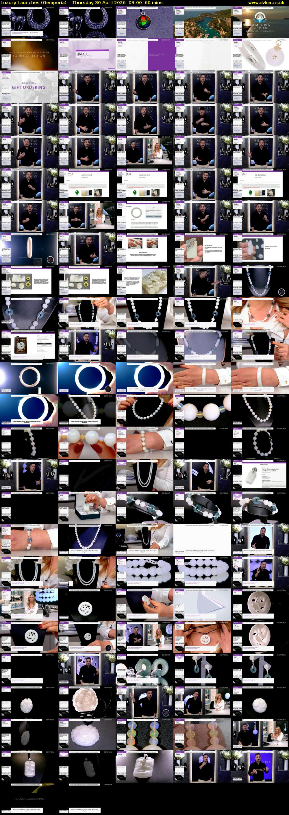 Luxury Launches (Gemporia) Thursday 30 April 2026 03:00 - 04:00