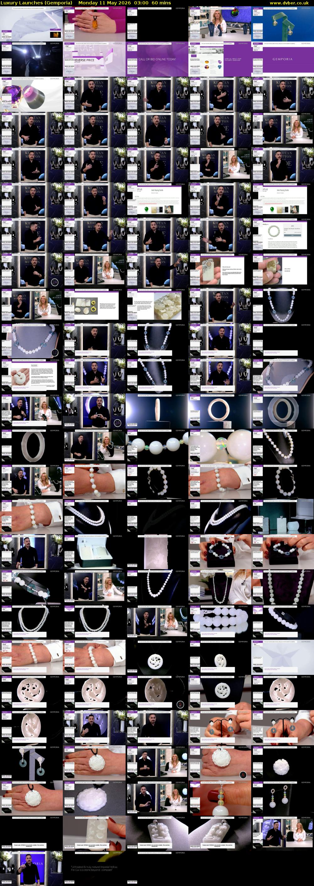 Luxury Launches (Gemporia) Monday 11 May 2026 03:00 - 04:00