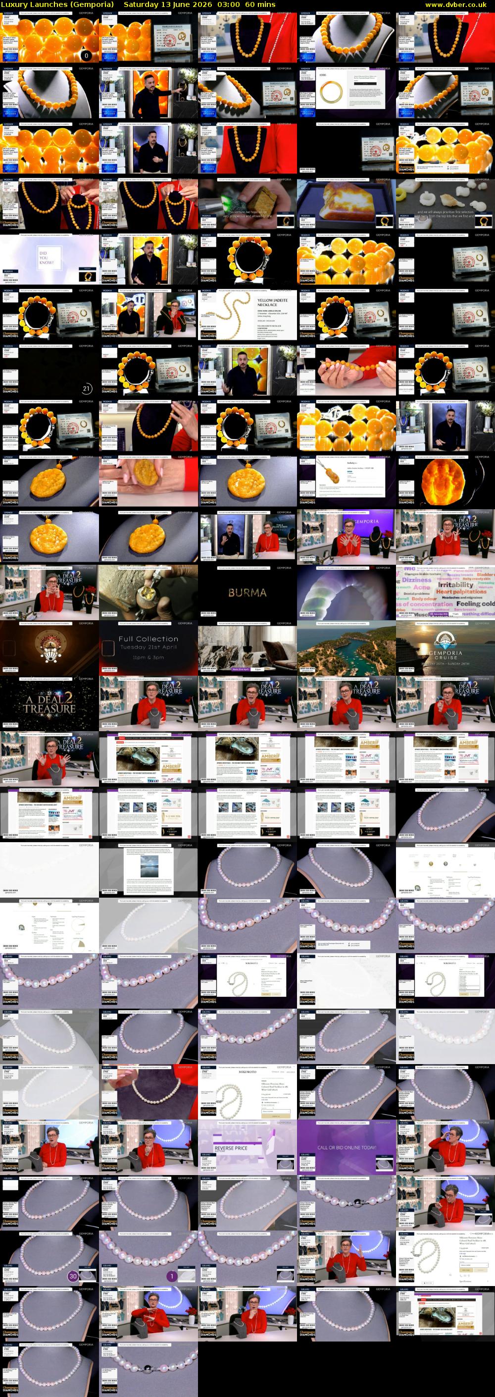 Luxury Launches (Gemporia) Saturday 13 June 2026 03:00 - 04:00