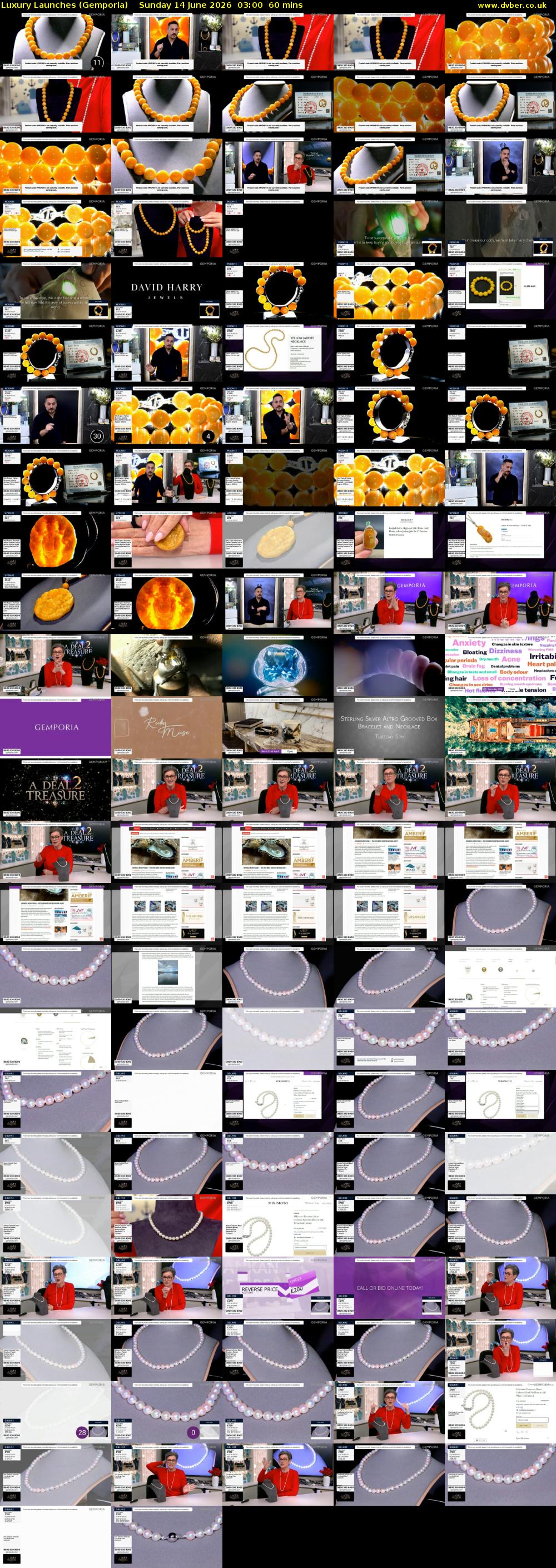 Luxury Launches (Gemporia) Sunday 14 June 2026 03:00 - 04:00