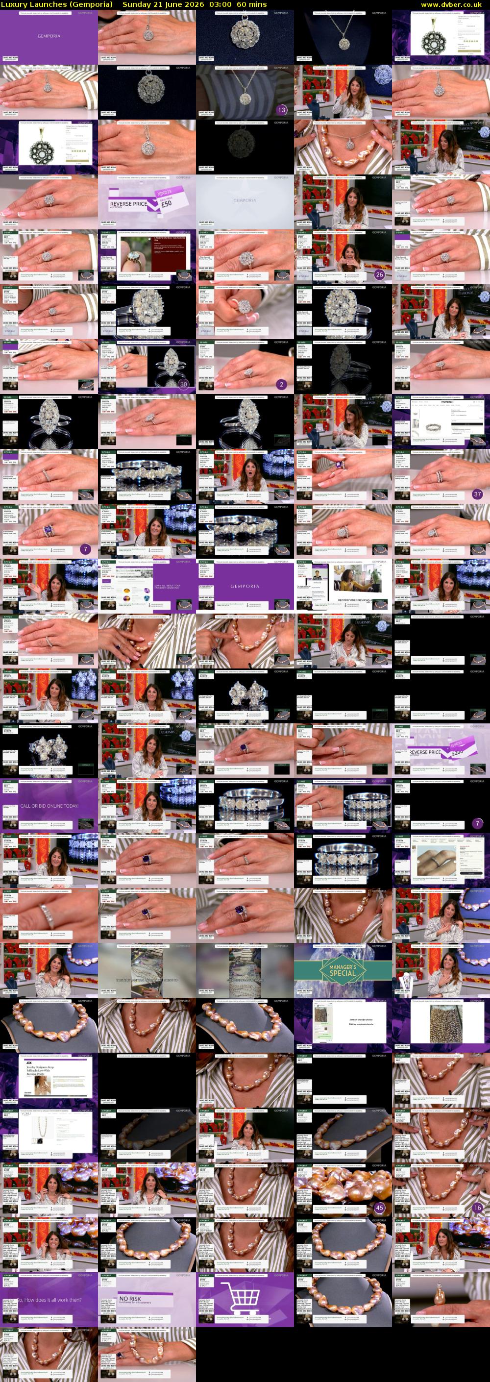 Luxury Launches (Gemporia) Sunday 21 June 2026 03:00 - 04:00