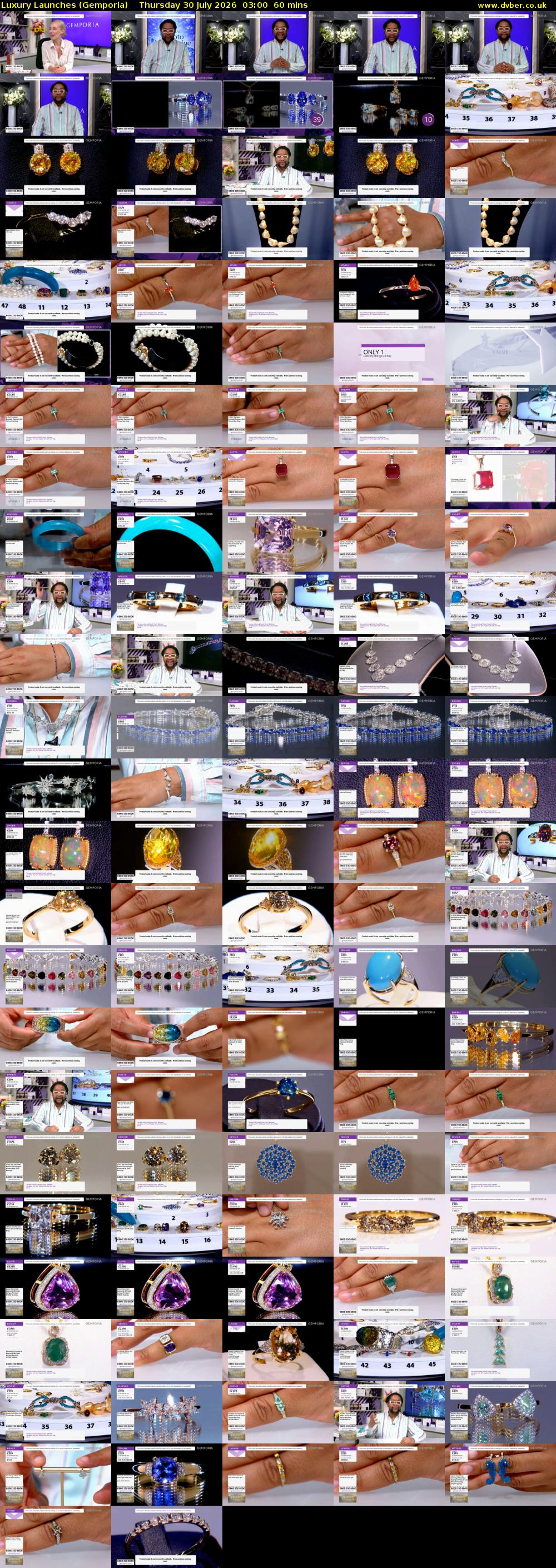 Luxury Launches (Gemporia) Thursday 30 July 2026 03:00 - 04:00
