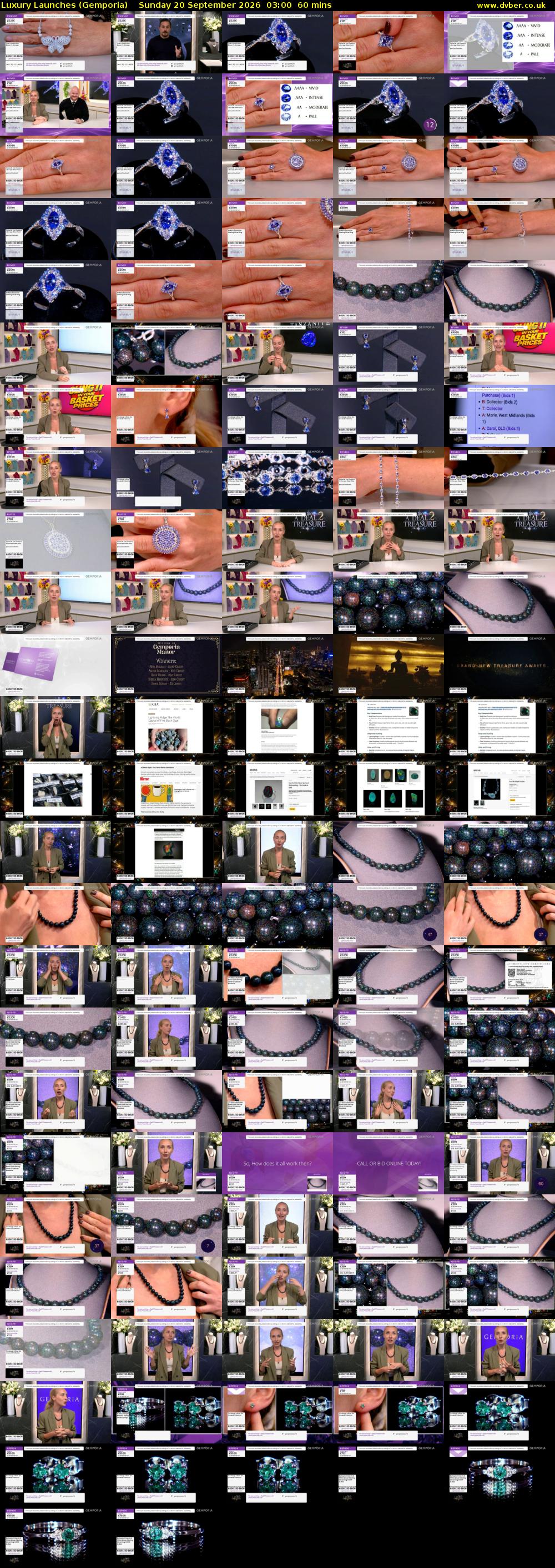 Luxury Launches (Gemporia) Sunday 20 September 2026 03:00 - 04:00
