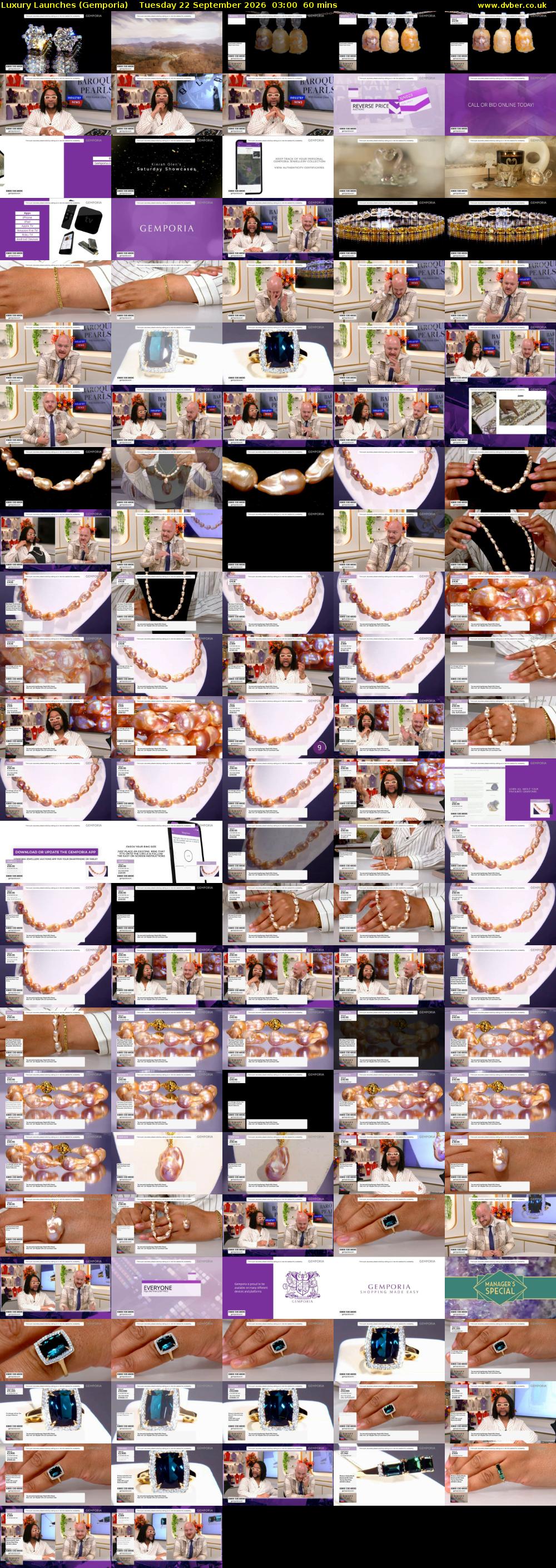 Luxury Launches (Gemporia) Tuesday 22 September 2026 03:00 - 04:00