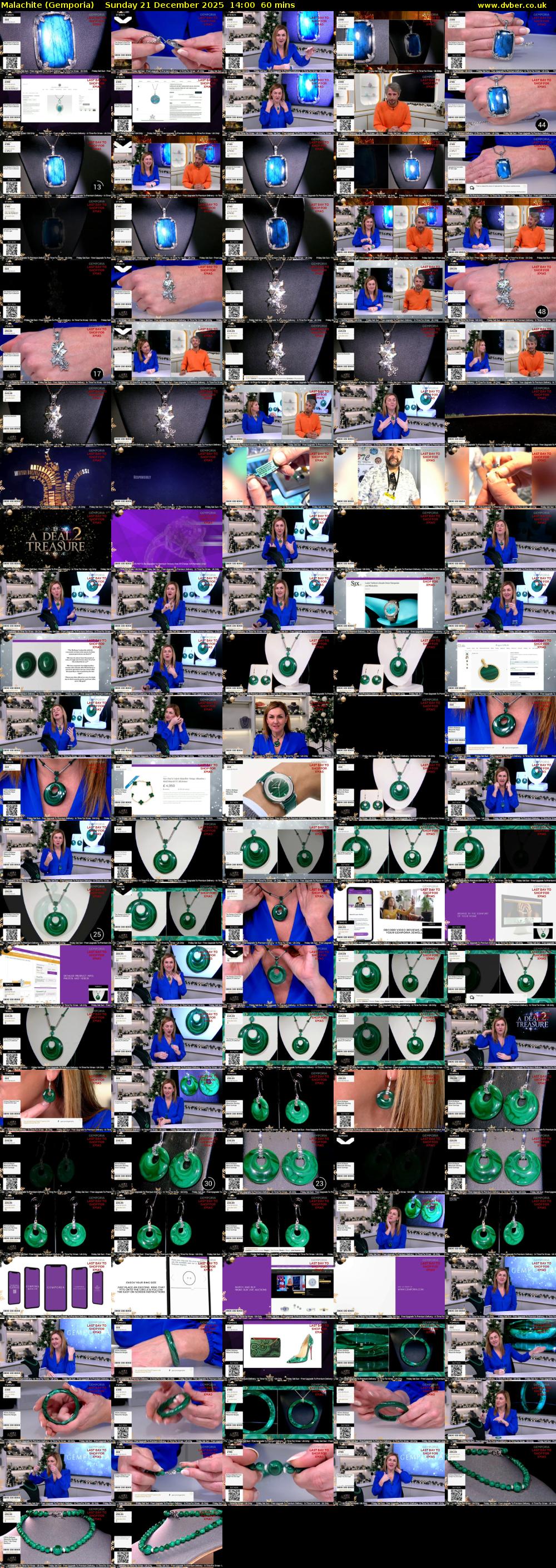 Malachite (Gemporia) Sunday 21 December 2025 14:00 - 15:00