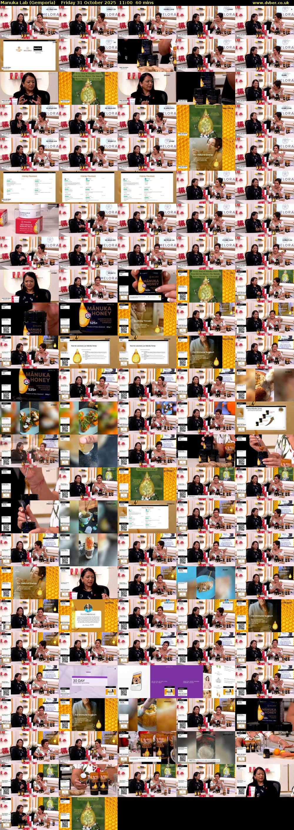 Manuka Lab (Gemporia) Friday 31 October 2025 11:00 - 12:00