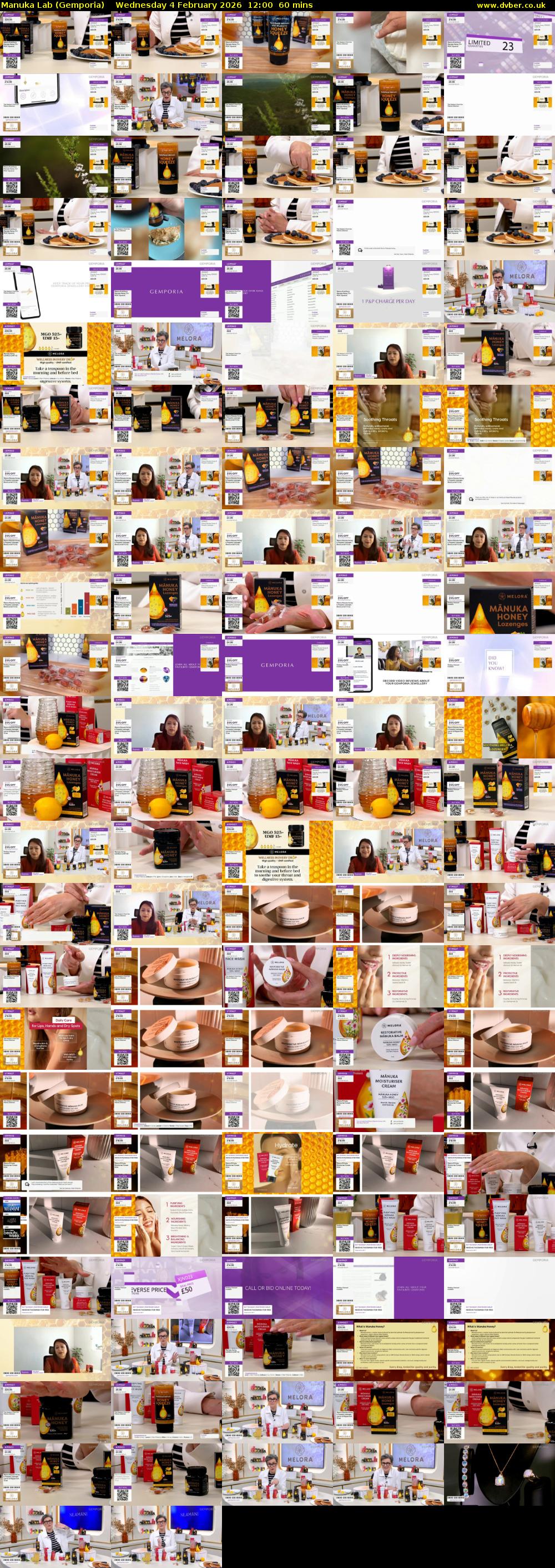 Manuka Lab (Gemporia) Wednesday 4 February 2026 12:00 - 13:00