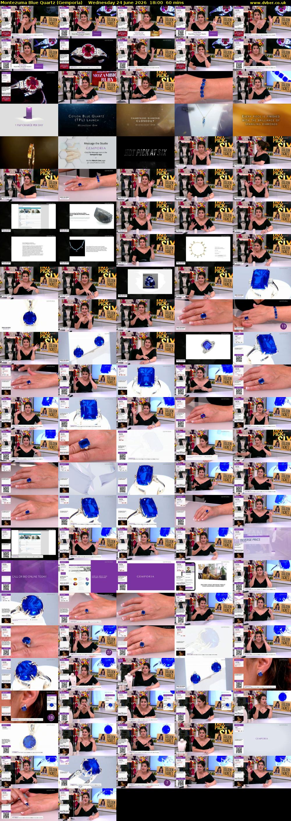 Montezuma Blue Quartz (Gemporia) Wednesday 24 June 2026 18:00 - 19:00