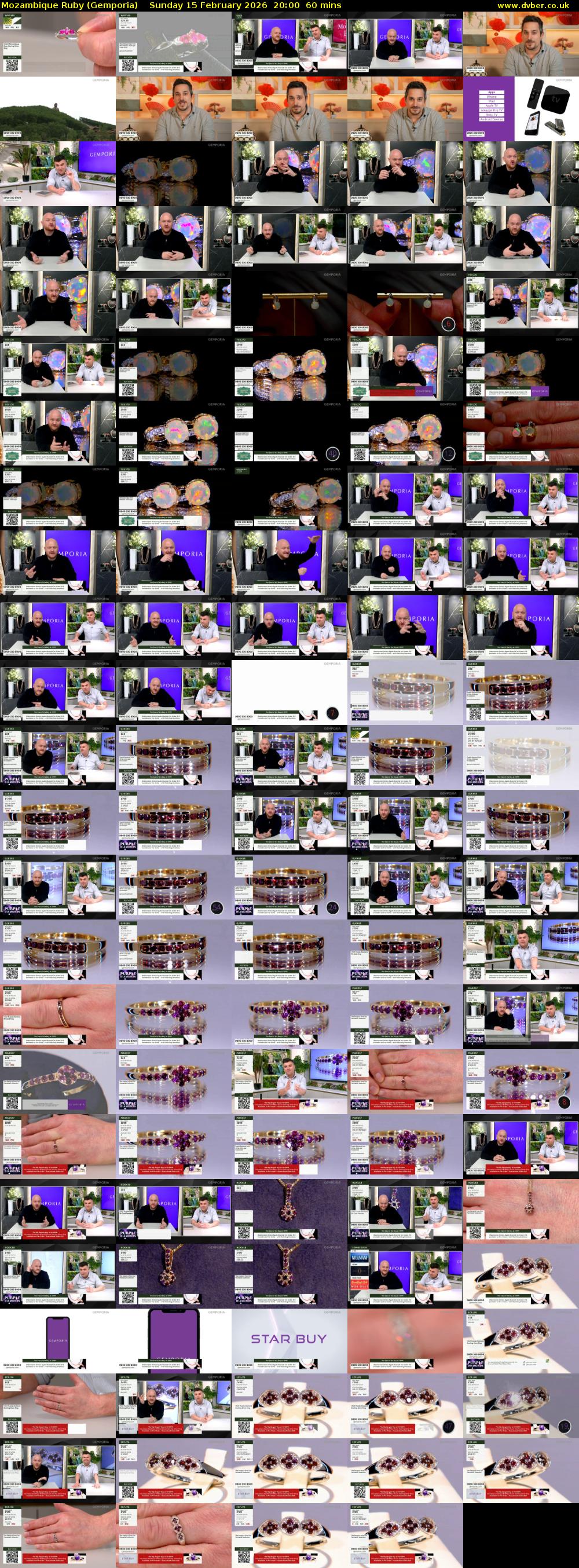 Mozambique Ruby (Gemporia) Sunday 15 February 2026 20:00 - 21:00