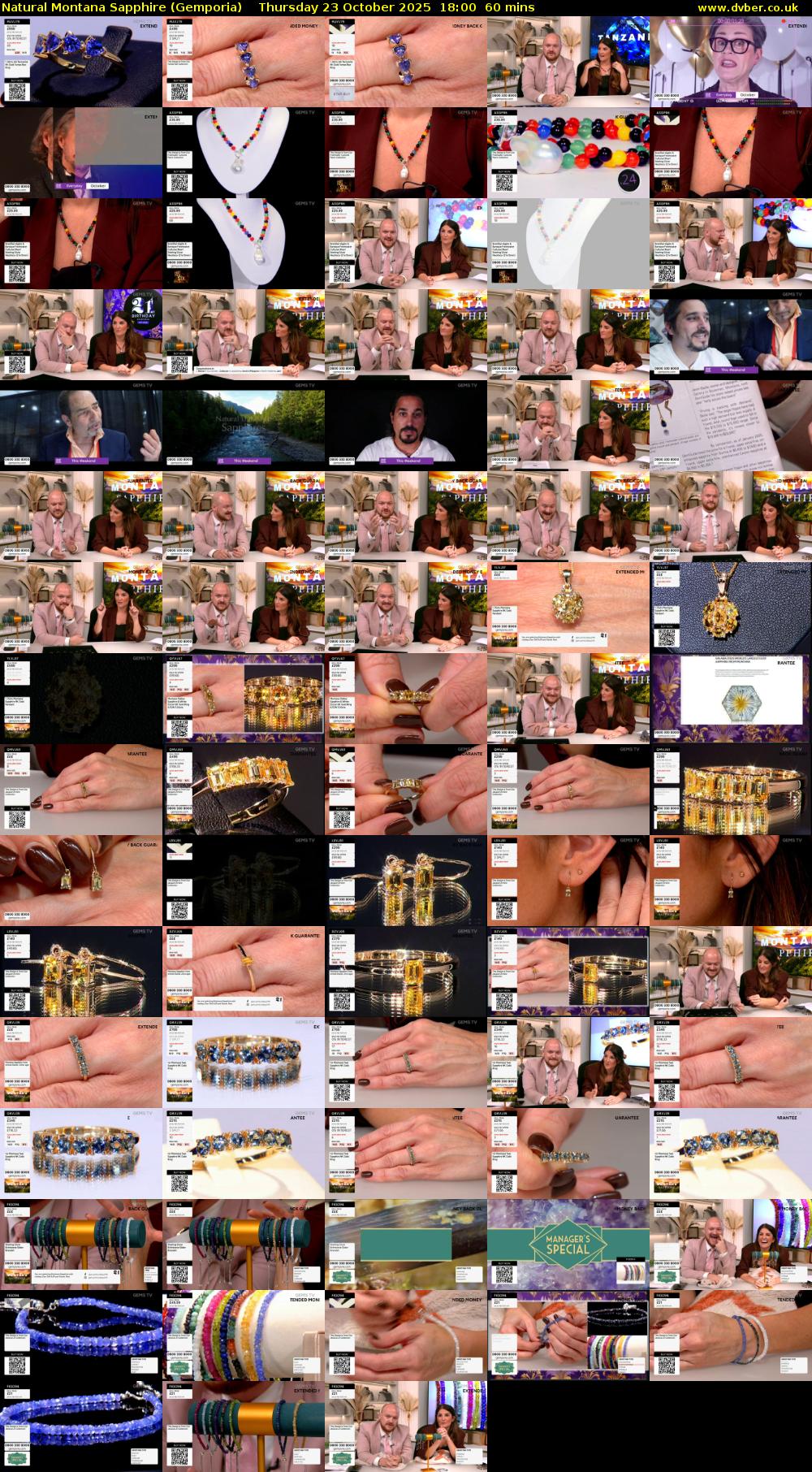 Natural Montana Sapphire (Gemporia) Thursday 23 October 2025 18:00 - 19:00