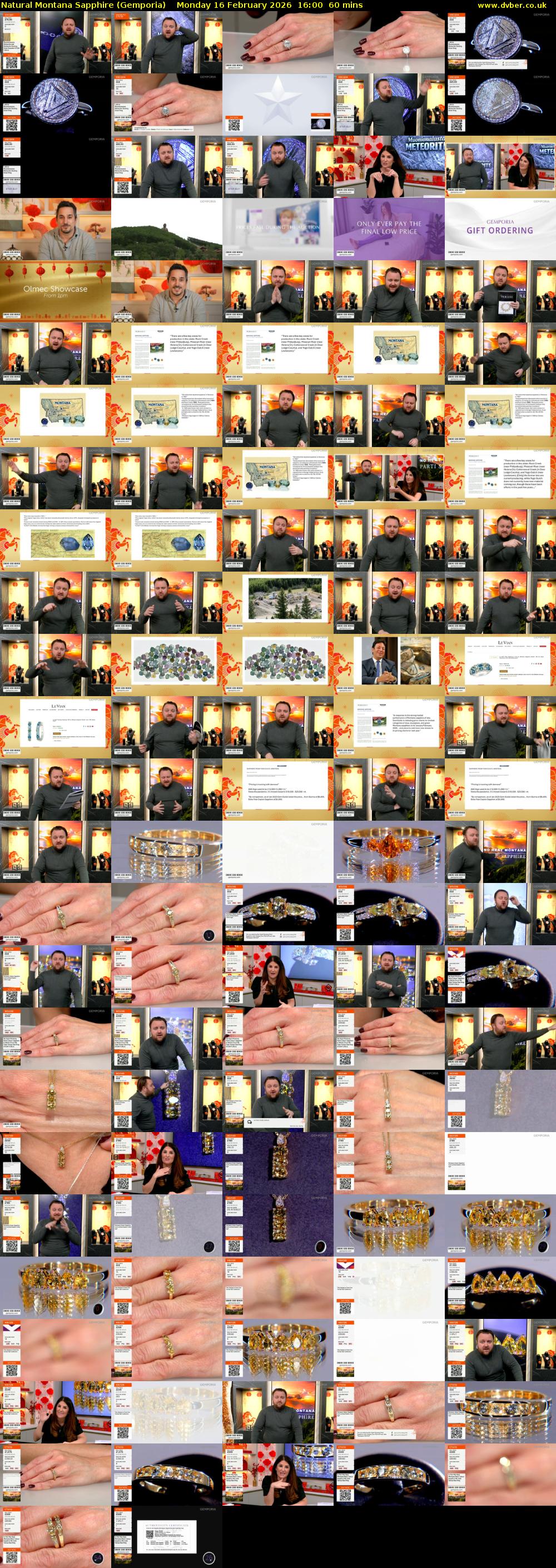 Natural Montana Sapphire (Gemporia) Monday 16 February 2026 16:00 - 17:00