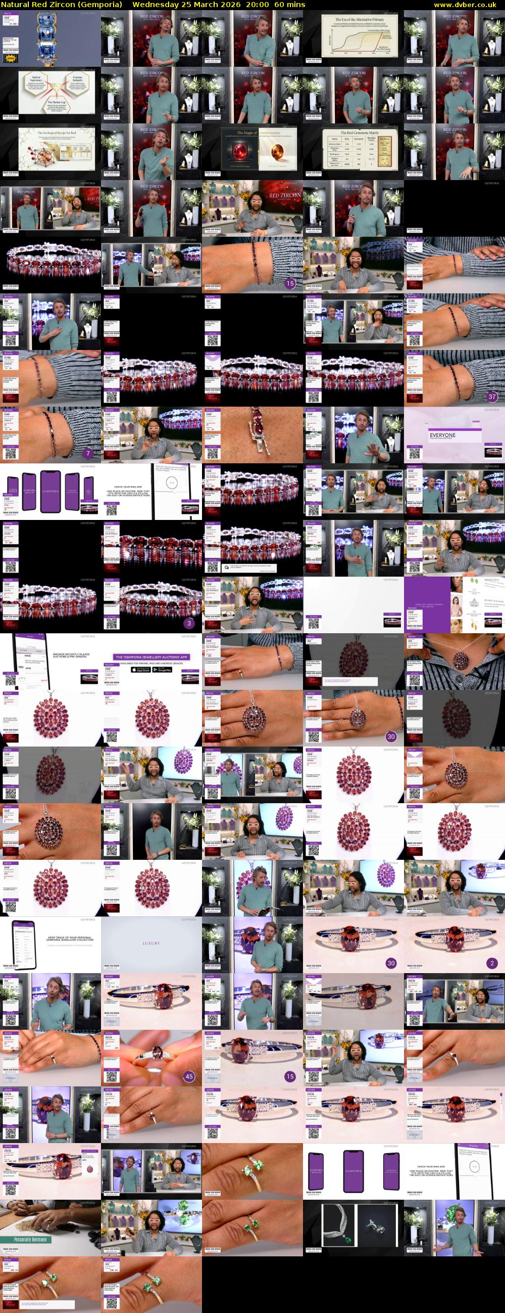 Natural Red Zircon (Gemporia) Wednesday 25 March 2026 20:00 - 21:00