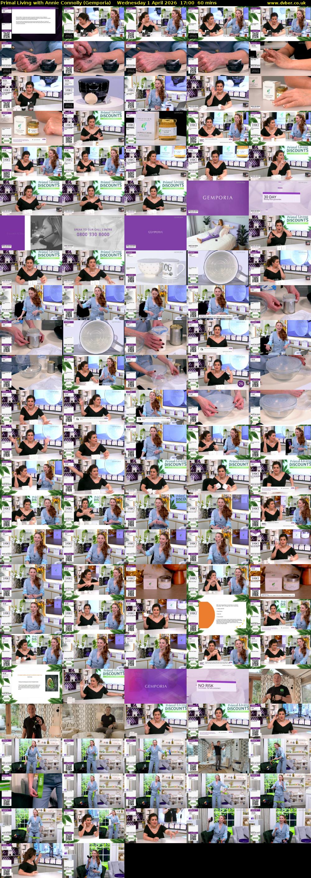 Primal Living with Annie Connolly (Gemporia) Wednesday 1 April 2026 17:00 - 18:00