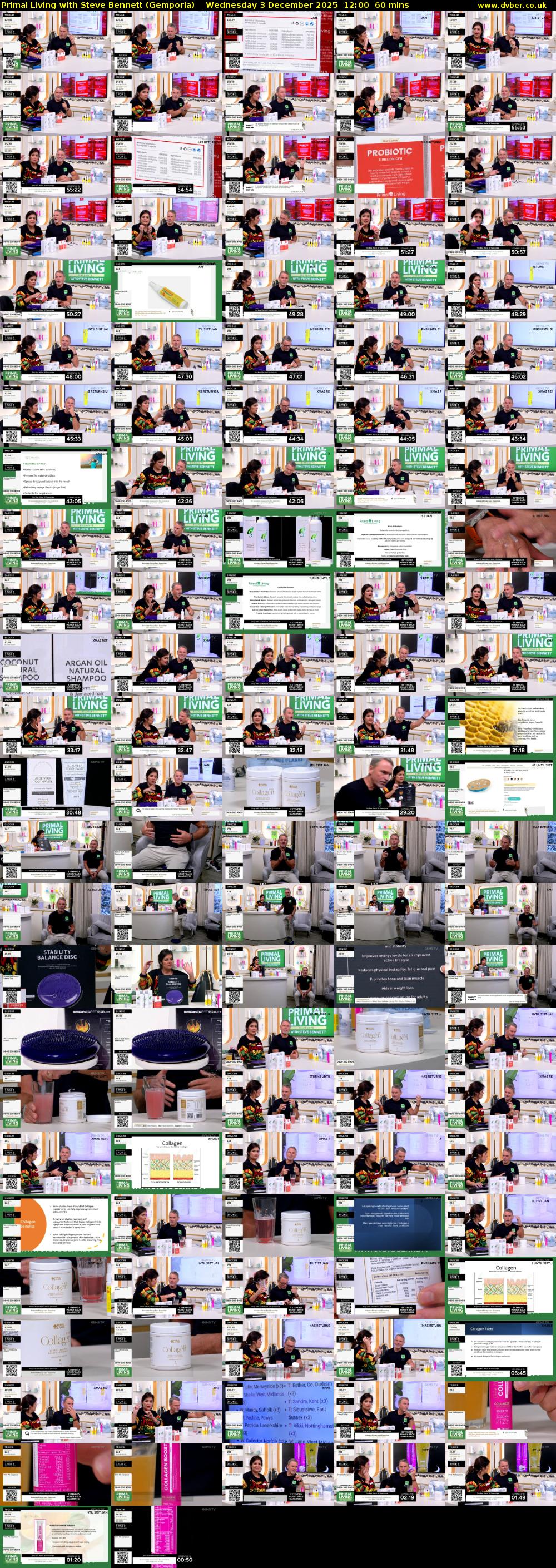 Primal Living with Steve Bennett (Gemporia) Wednesday 3 December 2025 12:00 - 13:00