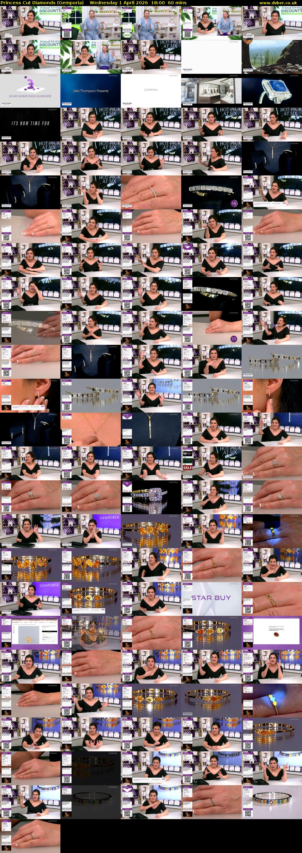 Princess Cut Diamonds (Gemporia) Wednesday 1 April 2026 18:00 - 19:00